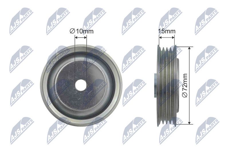 NTY RNK-HD-017 Deflection Pulley/Guide Pulley, V-belt