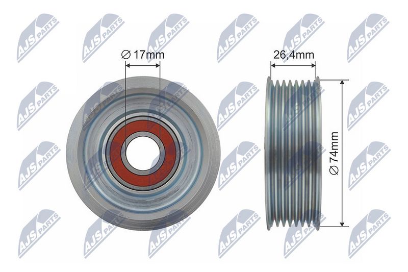 NTY RNK-HD-019 Deflection Pulley/Guide Pulley, V-belt
