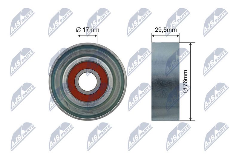 NTY RNK-HD-025 Tensioner Pulley, V-ribbed belt