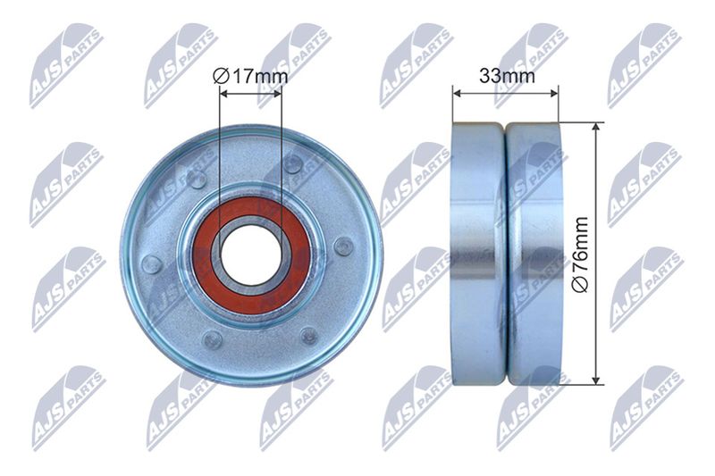 NTY RNK-HD-029 Tensioner Pulley, V-ribbed belt