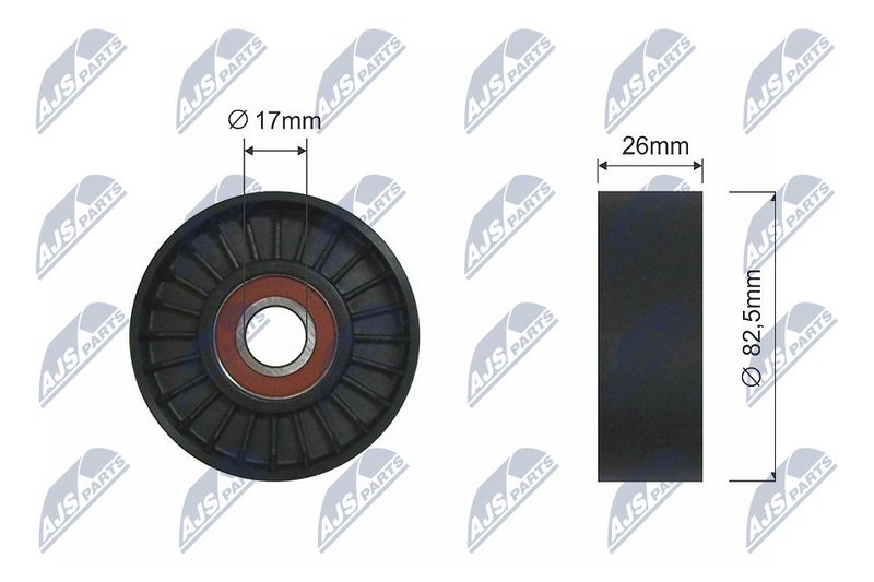 NTY RNK-HY-517 Deflection Pulley/Guide Pulley, V-belt