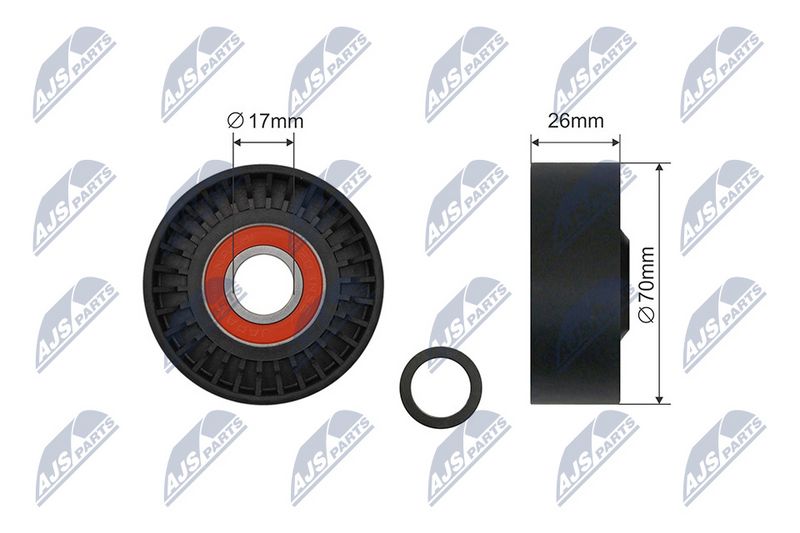 NTY RNK-HY-518 Tensioner Pulley, V-belt