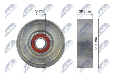 Deflection Pulley/Guide Pulley, V-belt NTY RNK-HY-519