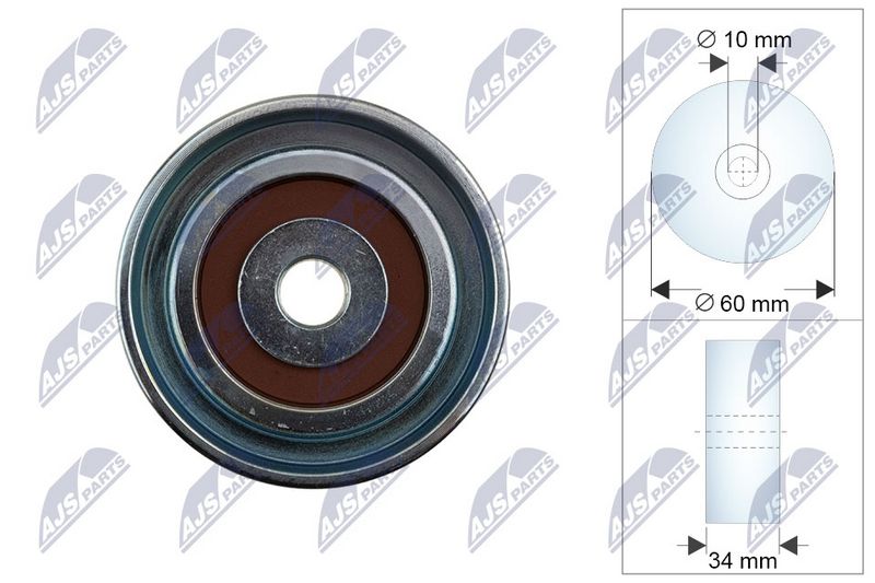 NTY RNK-KA-017 Tensioner Pulley, V-ribbed belt
