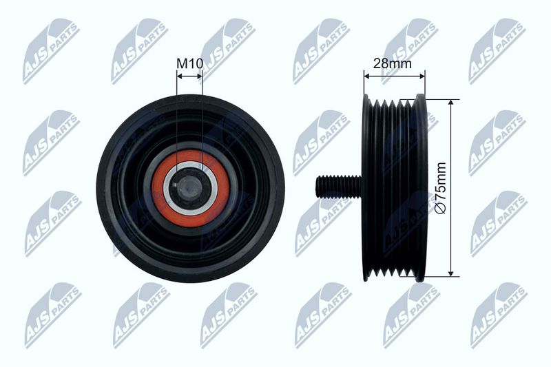 NTY RNK-LR-012 Deflection Pulley/Guide Pulley, V-belt