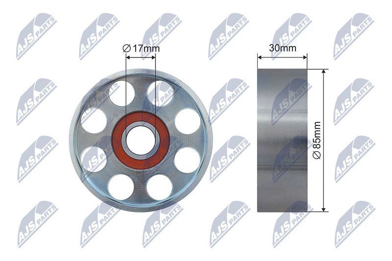 NTY RNK-LR-014 Tensioner Pulley, V-ribbed belt