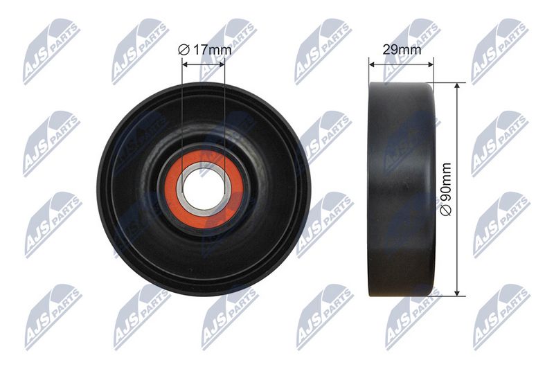 NTY RNK-LR-020 Tensioner Pulley, V-ribbed belt