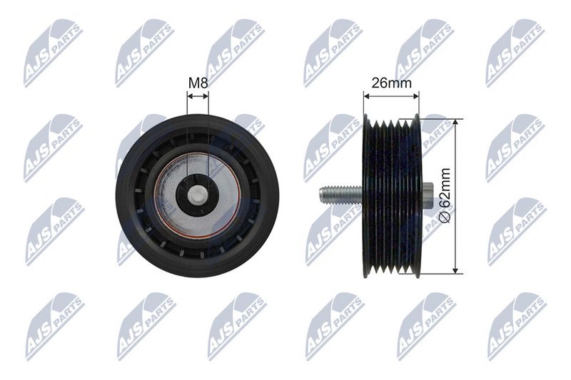 NTY RNK-ME-024 Deflection Pulley/Guide Pulley, V-belt