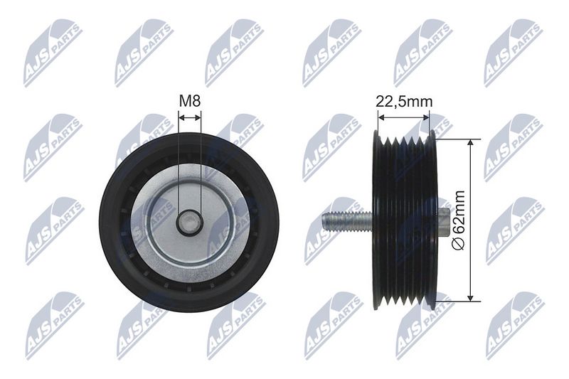 NTY RNK-ME-025 Deflection Pulley/Guide Pulley, V-belt