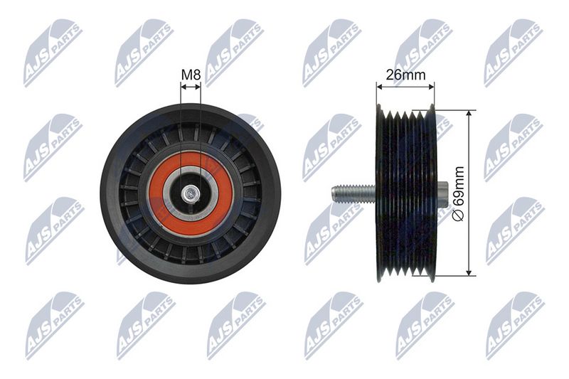 NTY RNK-ME-028 Deflection Pulley/Guide Pulley, V-belt