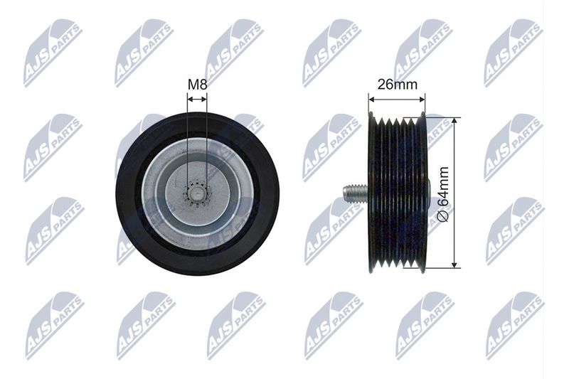 NTY RNK-ME-029 Deflection Pulley/Guide Pulley, V-belt