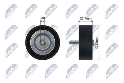 Deflection Pulley/Guide Pulley, V-belt NTY RNK-ME-033