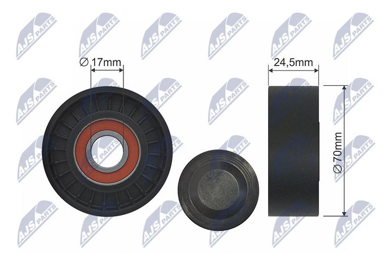 NTY RNK-MS-020 Belt Tensioner, V-ribbed belt