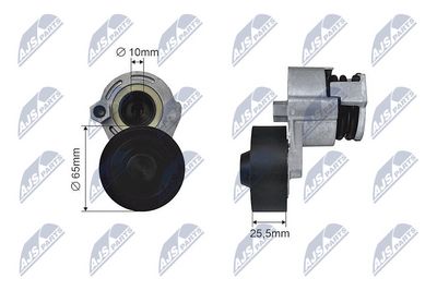Belt Tensioner, V-ribbed belt NTY RNK-NS-006