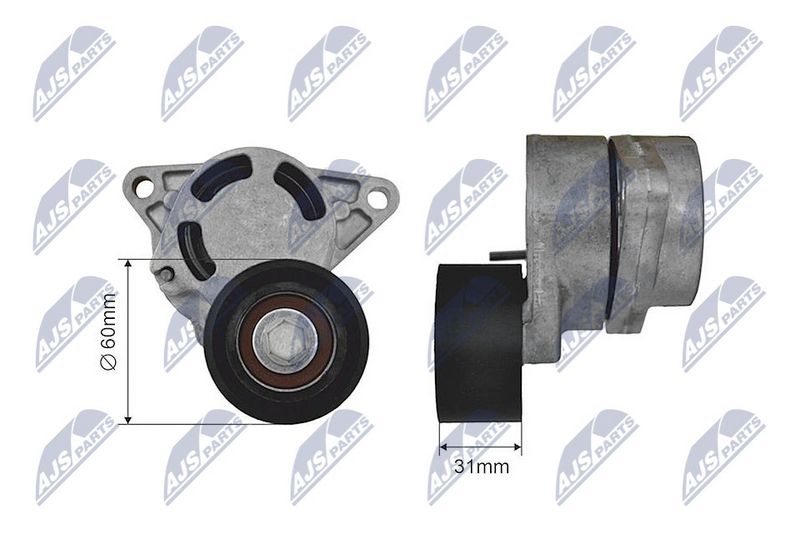 NTY RNK-NS-035 Tensioner Pulley, V-ribbed belt