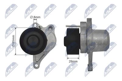 Tensioner Pulley, V-ribbed belt NTY RNK-NS-036