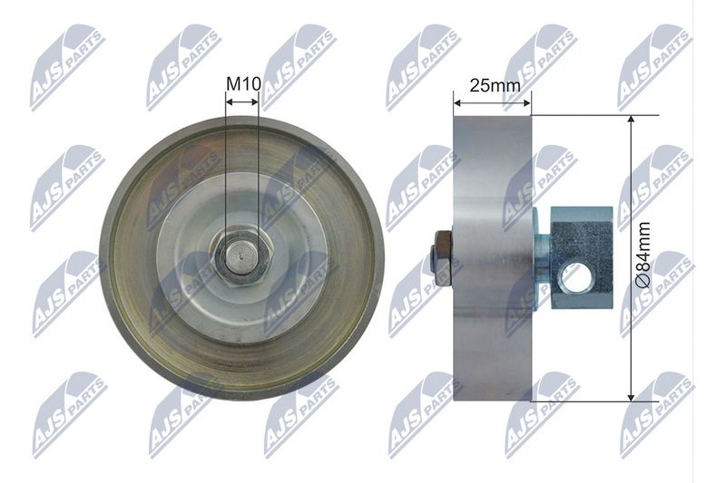 NTY RNK-NS-042 Tensioner Pulley, V-ribbed belt