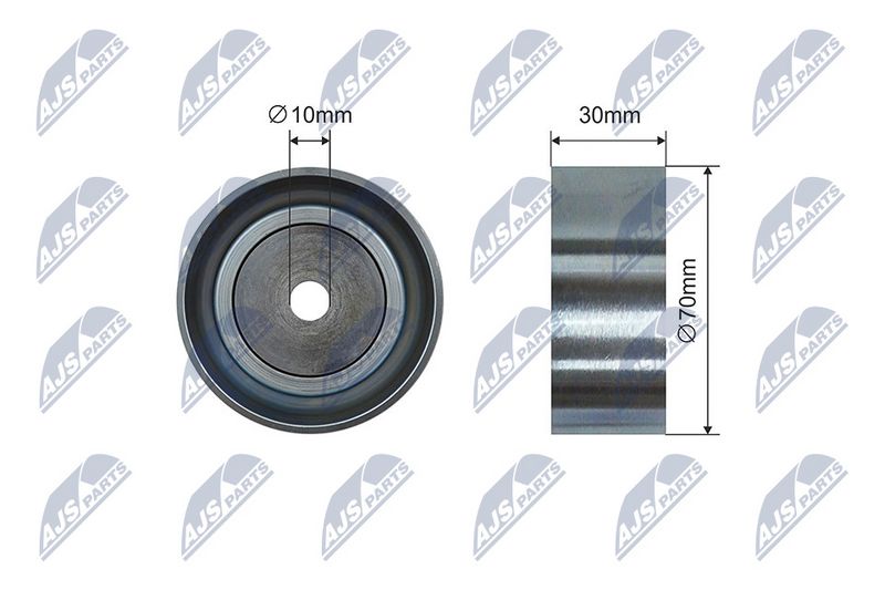 NTY RNK-PE-012 Tensioner Pulley, V-ribbed belt