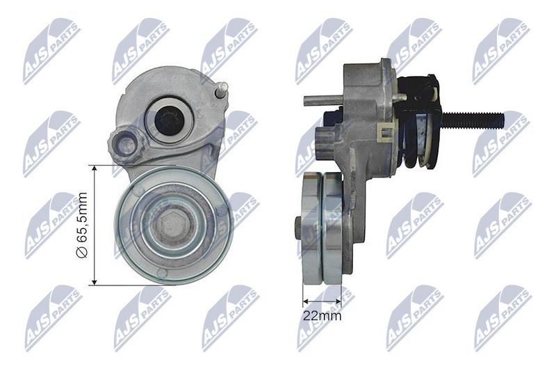 NTY RNK-PL-027 Tensioner Pulley, V-ribbed belt