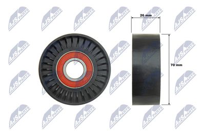 Belt Tensioner, V-ribbed belt NTY RNK-PL-046