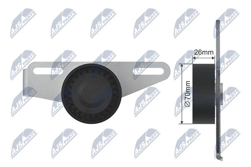 NTY RNK-RE-021 Tensioner Pulley, V-ribbed belt
