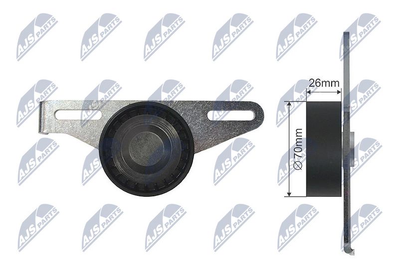 NTY RNK-RE-022 Tensioner Pulley, V-ribbed belt