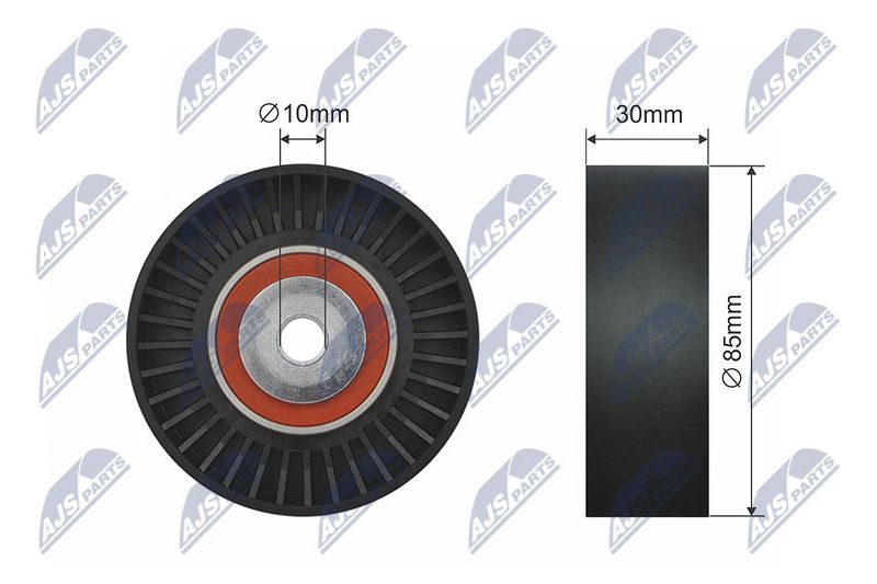 NTY RNK-SB-002 Deflection/Guide Pulley, V-ribbed belt