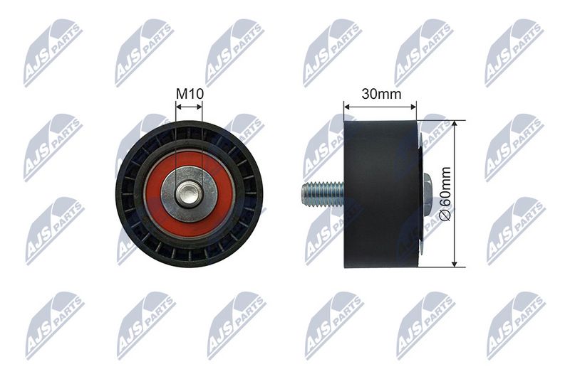 NTY RNK-SU-013 Tensioner Pulley, V-ribbed belt