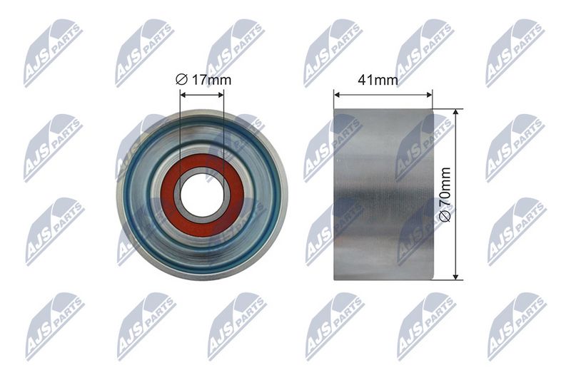 NTY RNK-TY-037 Tensioner Pulley, V-ribbed belt
