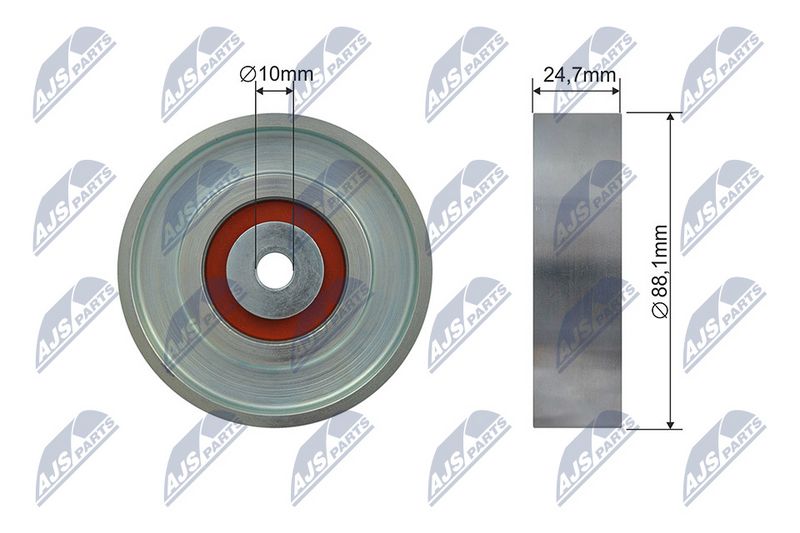 NTY RNK-TY-040 Tensioner Pulley, V-ribbed belt
