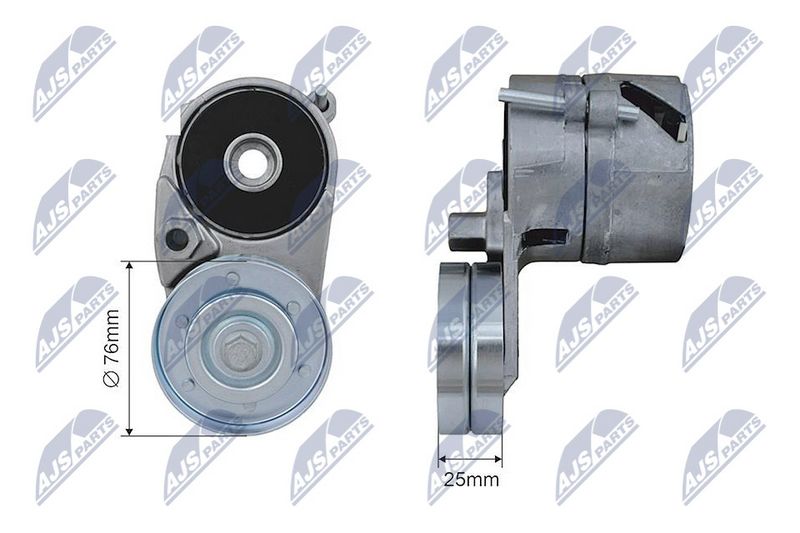 NTY RNK-VW-026 Tensioner Pulley, V-ribbed belt