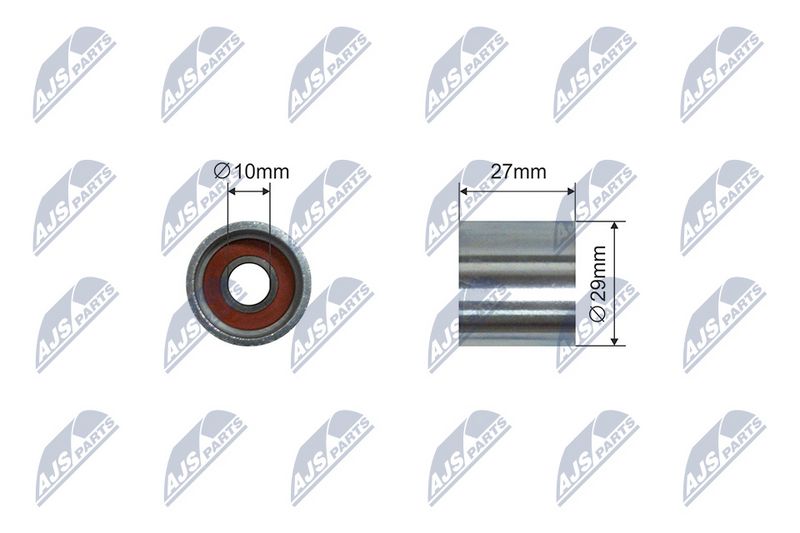 NTY RNK-VW-033 Tensioner Pulley, V-ribbed belt