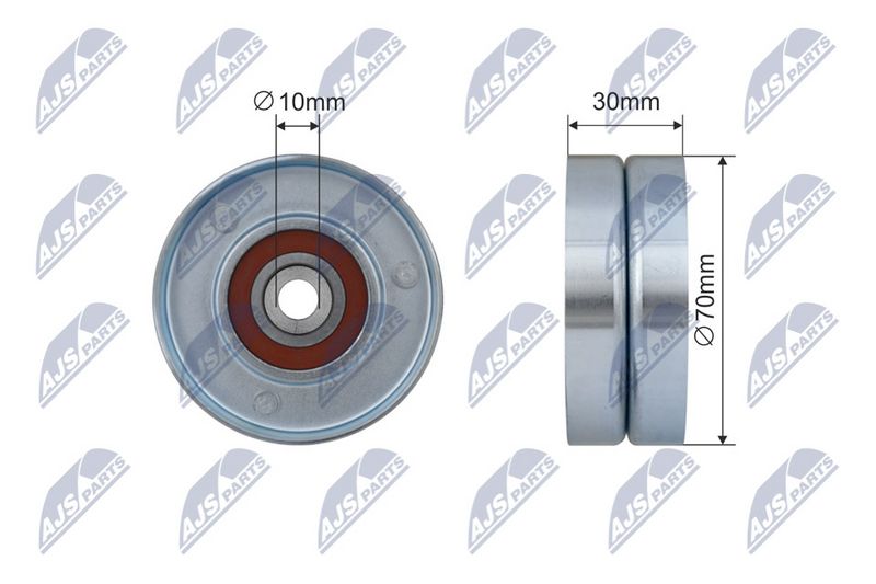 NTY RRK-TY-008 Deflection/Guide Pulley, V-ribbed belt