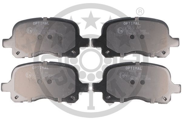 OPTIMAL 10211 Brake Pad Set, disc brake