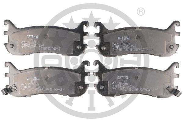 OPTIMAL 12327 Brake Pad Set, disc brake