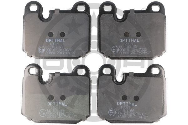 OPTIMAL BP-12039 Brake Pad Set, disc brake