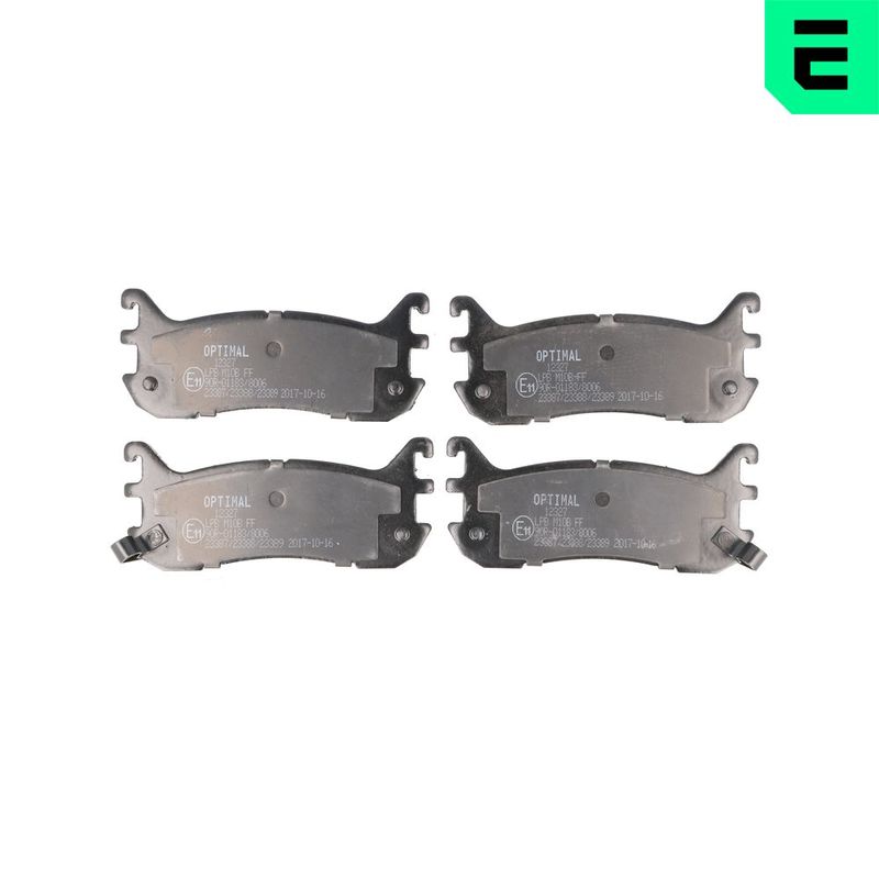 OPTIMAL BP-12327 Brake Pad Set, disc brake