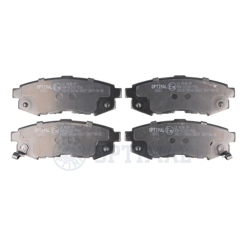 OPTIMAL BP-12421 Brake Pad Set, disc brake