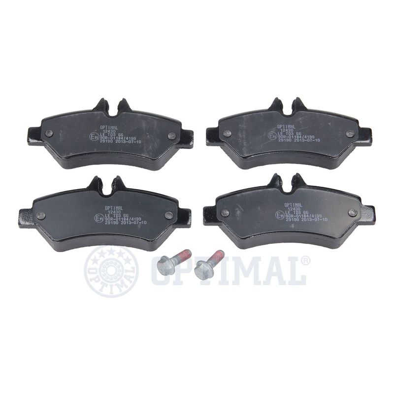OPTIMAL BP-12430 Brake Pad Set, disc brake