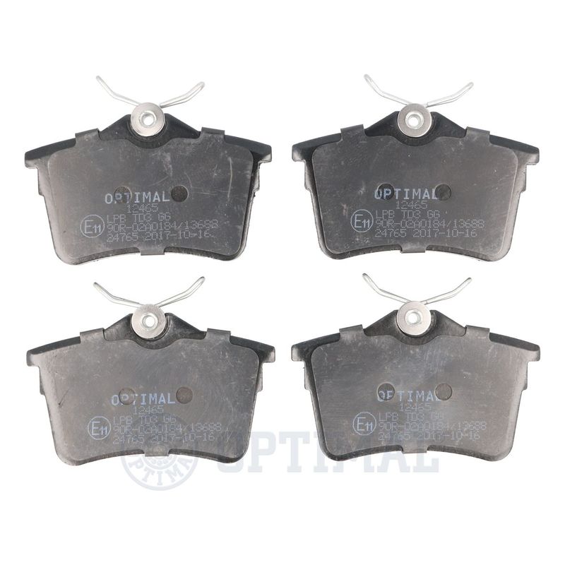 OPTIMAL BP-12465 Brake Pad Set, disc brake