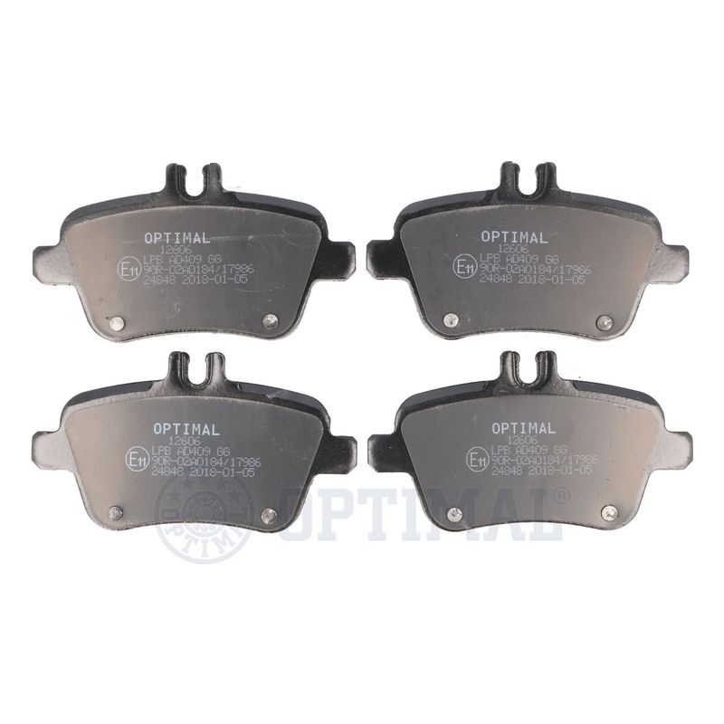 OPTIMAL BP-12606 Brake Pad Set, disc brake