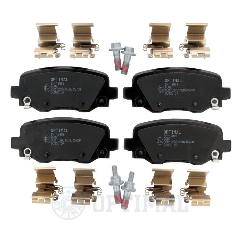 OPTIMAL BP-12888 Brake Pad Set, disc brake