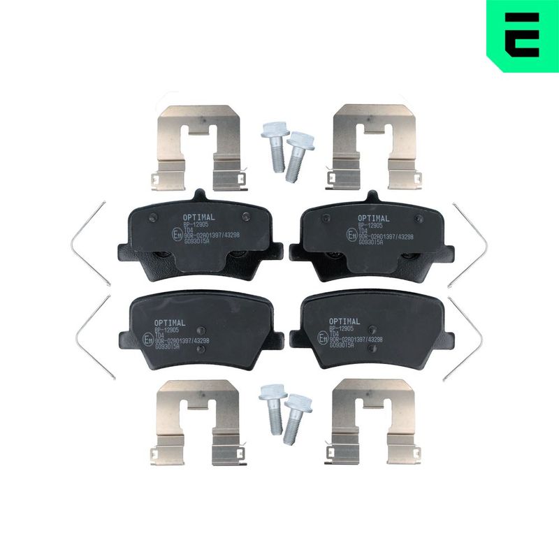 OPTIMAL BP-12905 Brake Pad Set, disc brake