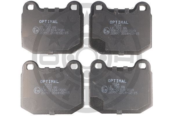 OPTIMAL BP-09164 Brake Pad Set, disc brake