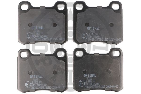 OPTIMAL BP-09322 Brake Pad Set, disc brake