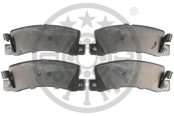 OPTIMAL BP-09807 Brake Pad Set, disc brake