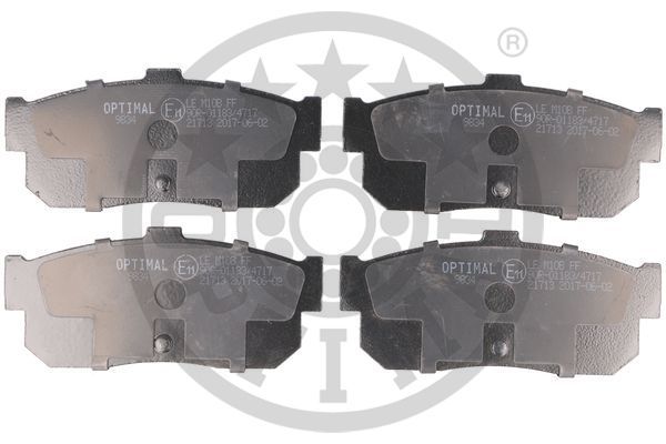 OPTIMAL BP-09834 Brake Pad Set, disc brake