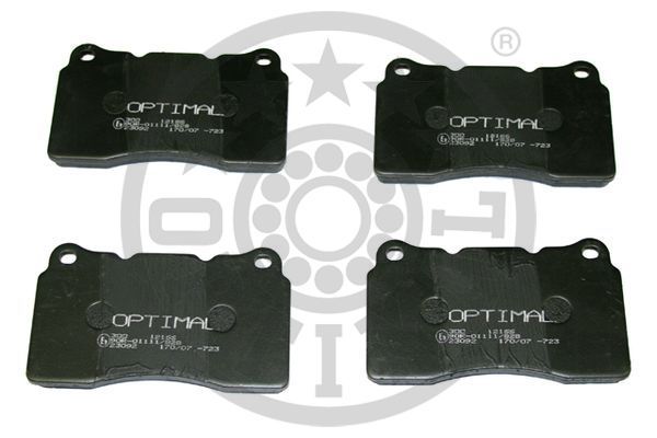 OPTIMAL BP-12166 Brake Pad Set, disc brake