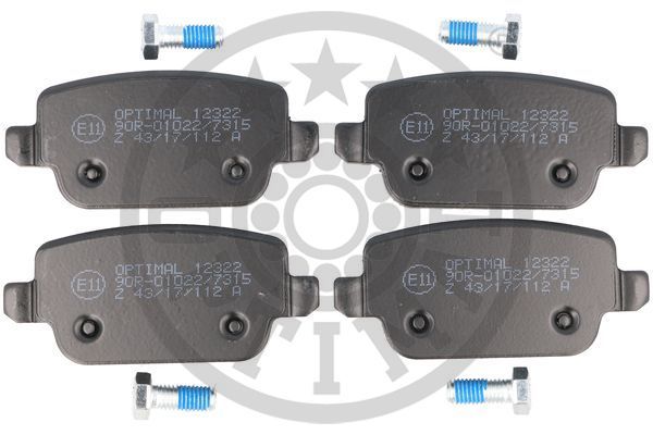 OPTIMAL BP-12322 Brake Pad Set, disc brake