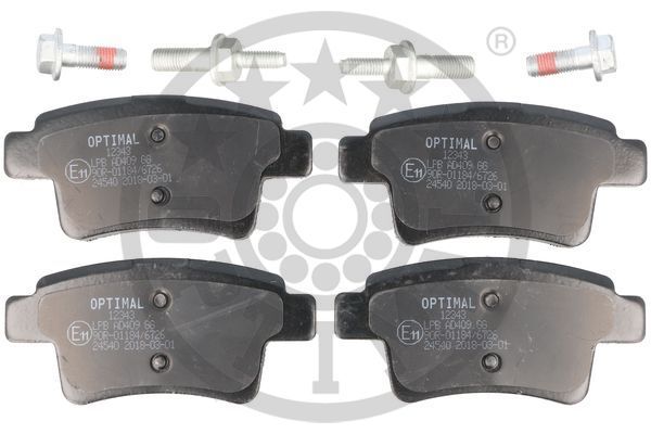 OPTIMAL BP-12343 Brake Pad Set, disc brake
